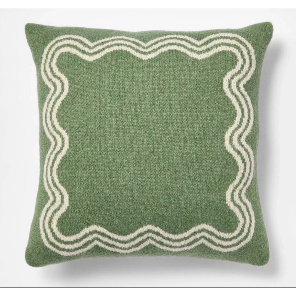 NEW Threshold Target Studio McGee 24"x24" Jacquard Knit Throw Pillow
